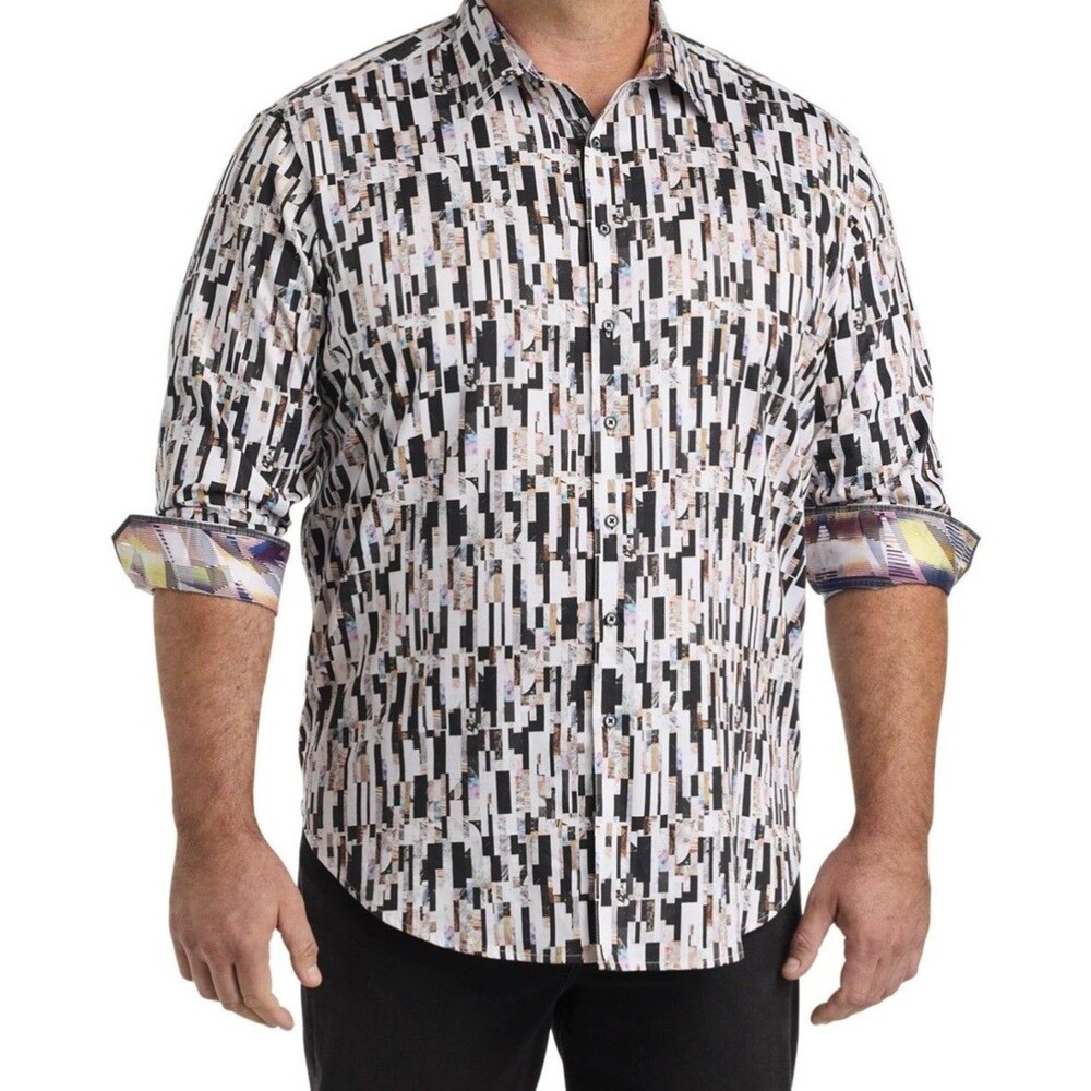 Robert Graham Pollard Sport Shirt NWT Mosaic Print 4XL